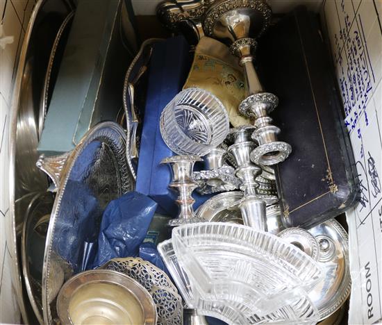 A quantity of silver plate